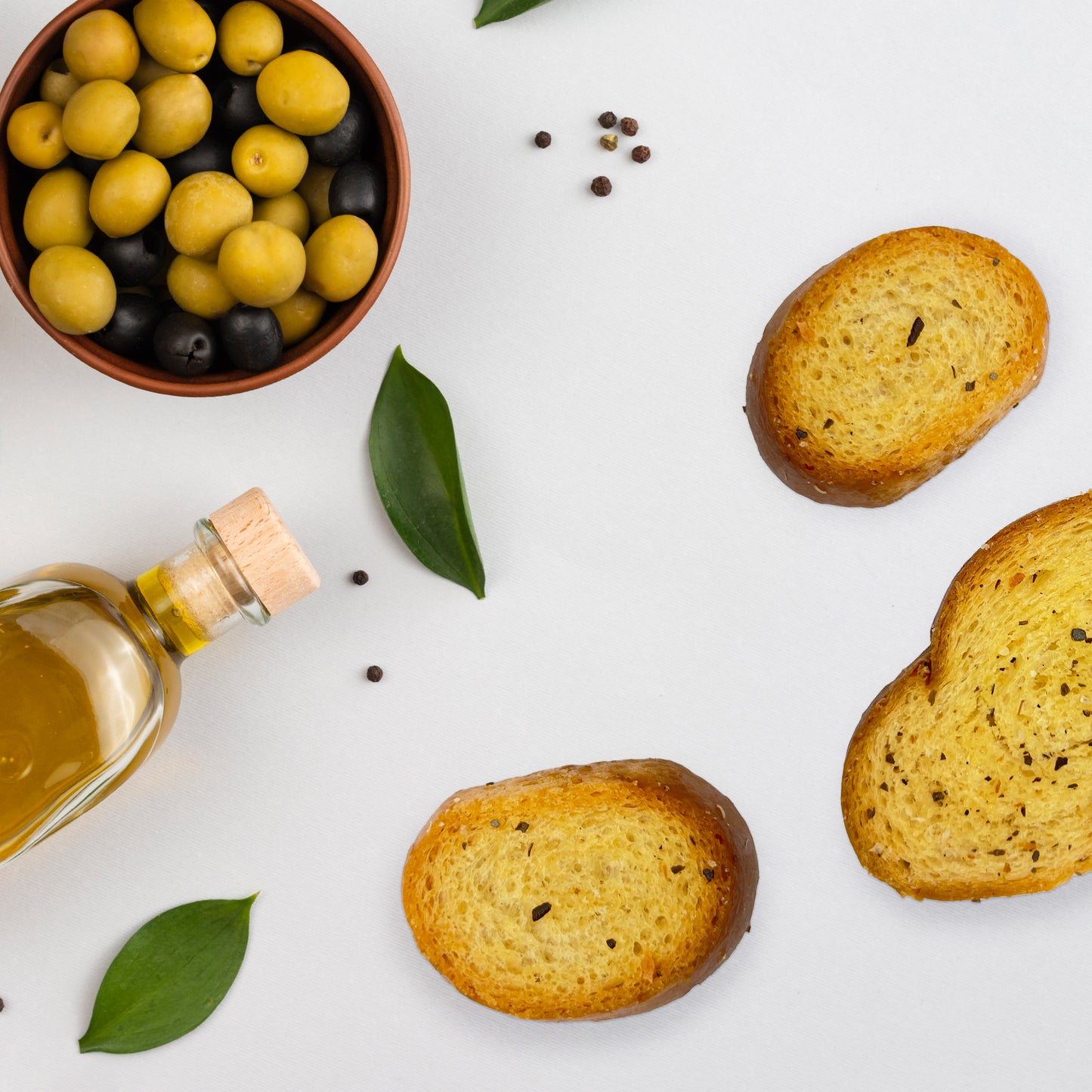 
                  
                    Bruschette condite con olio extravergine di oliva
                  
                